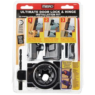 Imagem de MIBRO 366291 Kit de instalação de trava e dobradiça para portas de madeira