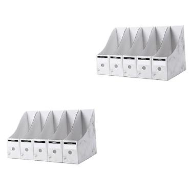 Imagem de PRETYZOOM 10 Pçs Suporte De Suprimentos De Arquivo Bancada De Mesa Estante De Livros Simples Organizador De Acessórios Como Pastas De Mesa Estante De Revista Rack De Armário Mostrado