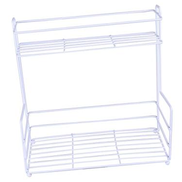 Imagem de Cabilock Prateleira De Armazenamento De Metal Prateleira De Armazenamento Prateleira De Armazenamento De Metal Organizadores De Maquiagem De Banheiro Prateleira De Cosméticos De Mesa