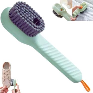 Imagem de Escova Para Limpeza Com Dispenser Porta Detergente Sabão e Cabo Escova Para Lavar Louça Escova Para Lava Tenis Sapato Multiuso Limpeza Pesada Escova de Tanque -Luiggi Presentes®