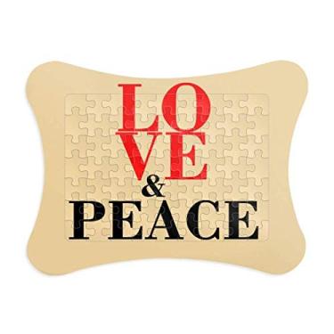 Imagem de Moldura de quebra-cabeça para decoração de imagem do mundo sem guerra Mundo Amor e Paz