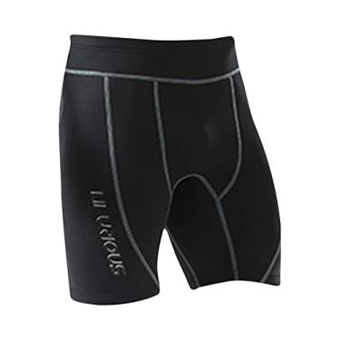Imagem de Tachiuwa Shorts Masculinos de Neoprene de 2 Mm, Calção de Banho Molhado para Aquático, Roupa de Mergulho, Roupa de Banho, Calças para Hidroginástica, Cai, S