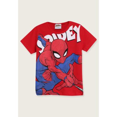 Imagem de Infantil - Camiseta Fakini Homem Aranha Vermelha Fakini 102303551 menino