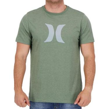 Imagem de Camiseta Hurley Icon Masculina Verde Mescla