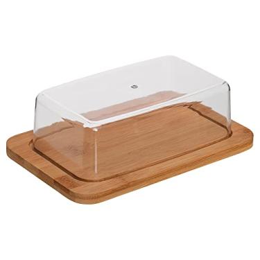 Imagem de Mimo Style, Porta Manteiga com Tampa Ecokitchen, Bambu e Acrílico - Transparente