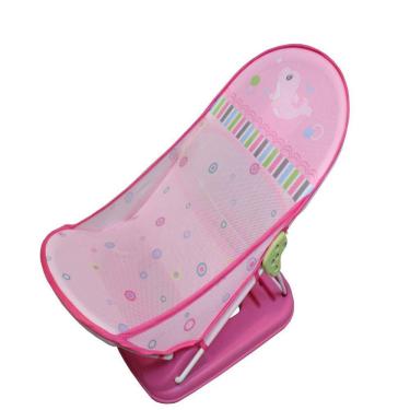 Imagem de Cadeira Banheira Retrátil Infantil Conforto Segurança Rosa