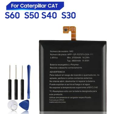 Imagem de Bateria original de substituição para caterpillar  s60  s50  s40  s30  s41  bateria genuína de