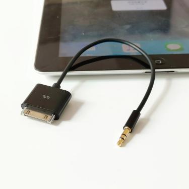 Imagem de 20 centímetros Dock conector para Aux 3 5 milímetros cabo de áudio do carro para iPod/iPhone 3
