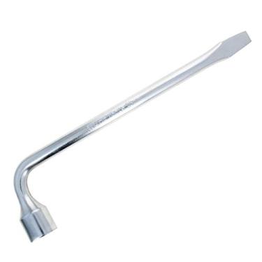 Imagem de Bettomshin 1 peça 23 mm/0,91" chave de roda de pneu sobressalente de carro para macaco, 275 mm/11,02" comprimento tipo L soquete de extremidade ranhurada, chave de roda ferramenta de reparo para construção de máquinas de carpintaria