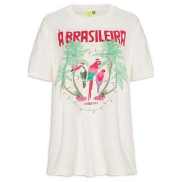 Imagem de T-Shirt Feminina À Brasileira Off White Farm - Verão 2024 - Blessed Sc
