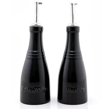 Imagem de Le Creuset Conjunto Azeite E Vinagre 240 ml Cerâmica Black Onyx