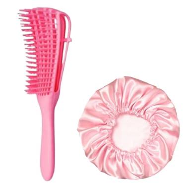 Imagem de Kit Pente Polvo + Touca de Cetim Essencial para Cuidar dos Seus Cabelos Cachos Definidos e Hidratados