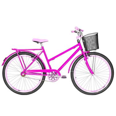 Imagem de Bicicleta Feminina Aro 26 Poti Aero Cor Pink E Rosa