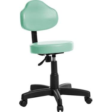 Imagem de Cadeira Mocho Estética Odontologia Plus Rv Turquesa - Goldflex