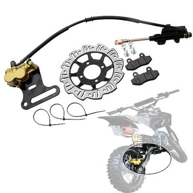 Imagem de Sistema de pinça de freio a disco traseiro hidráulico Pads Disco Rotor para 150cc 200cc 250cc Dirt Bike Quad ATV Gokart Go Kart Dune Buggy