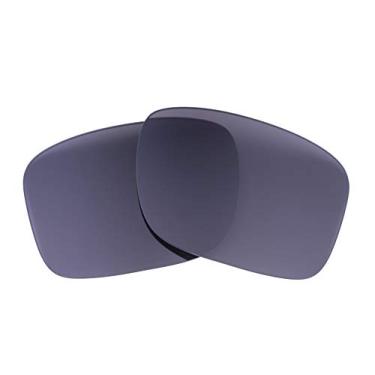 Imagem de Lentes de reposição polarizadas compatíveis com óculos de sol Oakley HOLBROOK - fabricadas nos EUA - (cinza polarizado)