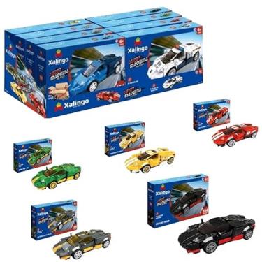Imagem de Brinquedo Pedagógico Blocos De Encaixe/Montar Carros Carrinhos Super Máquina Na PISTA (Super Máquina Carro G)