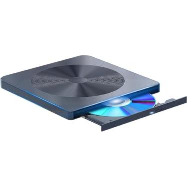 Imagem de Gravador portátil de leitura/gravação com leitor de Blu-ray compatível com USB 3.0 e tipo-C DVD BD, compatível com Win7-11/Mac OS vem com garantia de um ano