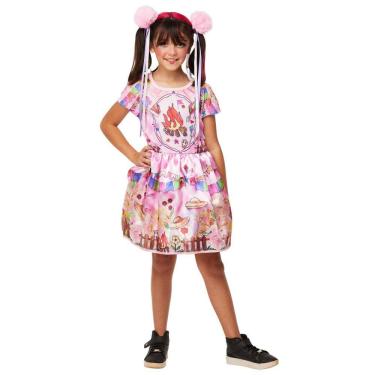 Imagem de Vestido Caipira Infantil Festa Junina Varias Cores
