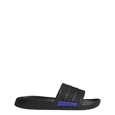 Imagem de adidas Tênis unissex adulto Racer TR Slide, Preto/Preto/Preto/Tinta Sônica, 5 Women/4 Men