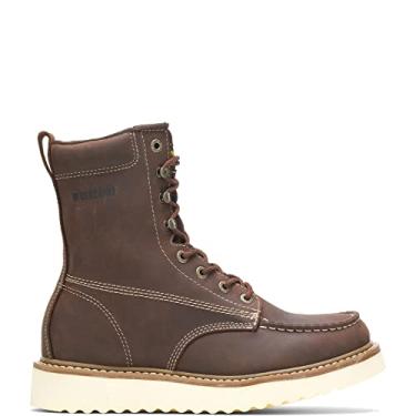 Imagem de Bota de trabalho masculina Wolverine com bico de aço e plataforma de 20 cm, Marrom, 11.5 X-Wide