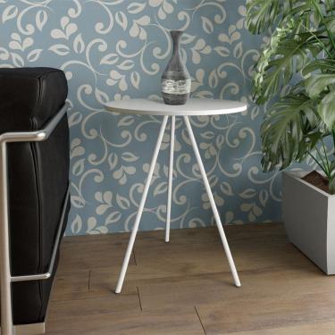 Imagem de Mesa Lateral Gabriela Wood Branco