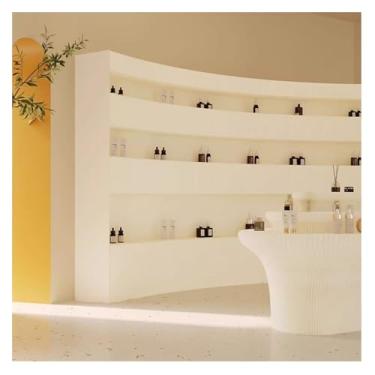 Imagem de Biombos e Divisórias Divisória De Ambiente Retrátil Dobrável, Divisória De Privacidade De Tela De Painel De Papel Moderno Com Prateleiras De Armazenamento, Divisória De Parede Temporária Para Escritór