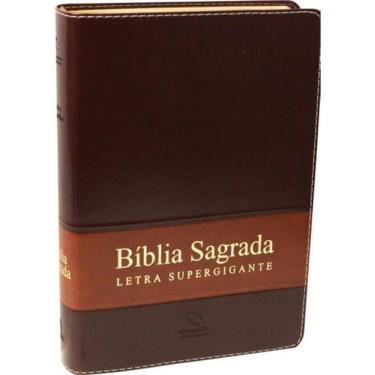 Imagem de Livro Bíblia Sagrada - Naa - Letra Supergigante - Marrom