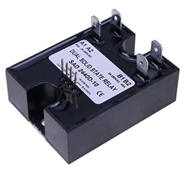 Imagem de Relé de estado sólido duplo SSR 4-15VDC entrada 280VAC 40A D2440D-10 adequado para ativação aleatória