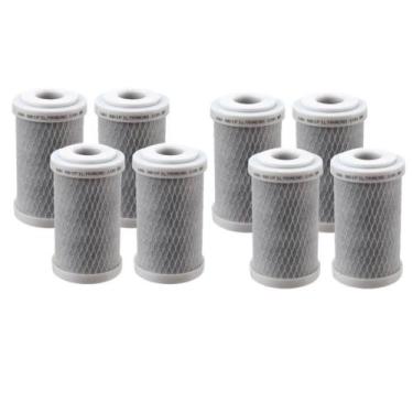 Imagem de Kit 8 Refil Filtro 4 7/8 Carbon Block Carvão Bbi Pentair Hoken Smart 3