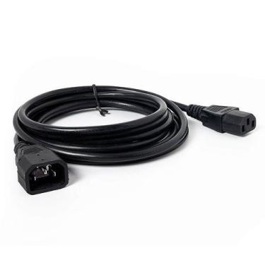 Imagem de Cabo de Força C13 para C14 10a (Pino Fino) com 1,5 metros - duallux