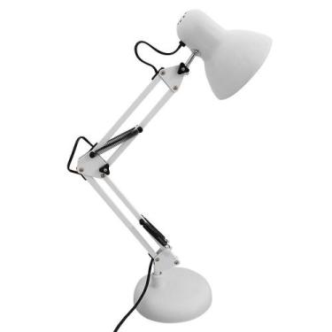 Imagem de Luminária De Mesa Articuladal Manicure Escritorio  BRANCO - MARKELK