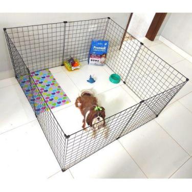 Imagem de Cercadinho Pet 120x120x60 Cachorro Coelho Porquinho Tela - Telas Arama