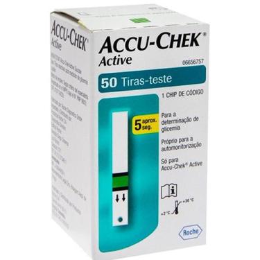 Imagem de Tiras Medidor Glicemia Accu Check Active 50 Unidades - Accu-chek
