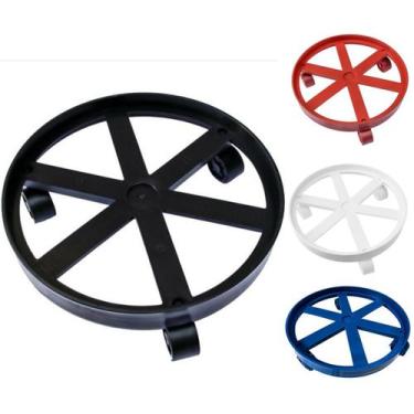Imagem de Suporte Carrinho Para Botijão Gás Reforçado com Rodinhas e Rodízio - M