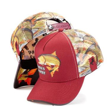 Imagem de Boné Telinha Pescador Peixe Dourado Pampas Country Masculino Feminino 