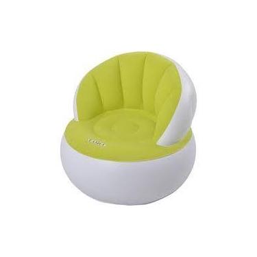 Imagem de Sofá Poltrona Cadeira Inflável Resistente Almofadado Compacta Leve Adu