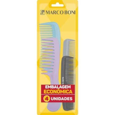 Imagem de Kit Colors Com 4 Pentes De Tamanhos Variados - MARCO BONI