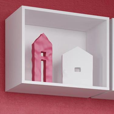 Imagem de Nicho de Decoração 40x35 Cm Kd1555 Bac Branco - Quiditá Móveis, 8kg, B