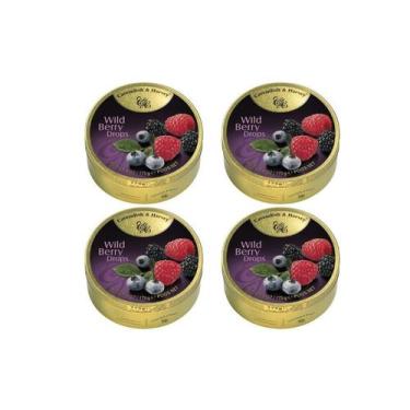 Imagem de Kit 4 Balas Wild Berry Cavendish & Harvey Lata 200 Gramas