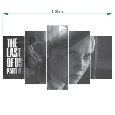 Imagem de Quadro Mosaico Decoração Gamer 5 Peças Mdf The Last Of Us Ii - NEYRAD