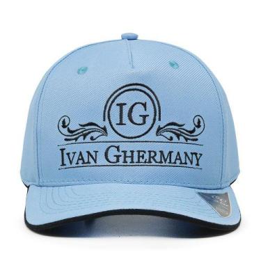 Imagem de Boné Ivan Ghermany Azul Celeste Com Bordado Preto