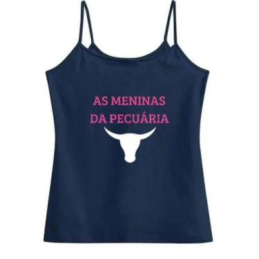 Imagem de Regata alcinha feminina as meninas da pecuária - DAVITHAY, M, Azul esc