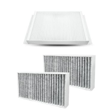 Imagem de EMIHO Kit de filtro de ar de cabine adequado para Mercedes GLE350 GLE400 GLE550e GLE43 GLE63 AMG GLS450 GLS550 ML350 GL450 GL550 GL63, substitui 1668300318 1668300218