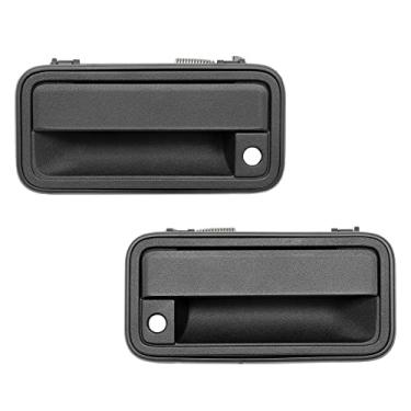 Imagem de Maçanetas de porta externas, frente externa direita e esquerda, todo em metal, compatível com Chevy GMC K1500 K2500 K3500, C1500 C2500 C3500 Suburban, Tahoe, Yukon, Cadillac Escalade 15742229, 157 4230230 2 BR