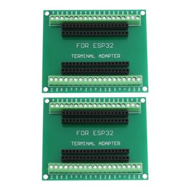 Imagem de Create idea 2 peças verde 38 pinos versão estreita ESP32 placa breakout GPIO 1 em 2 para placa de desenvolvimento de microcontrolador ESP-WROOM-32 77 x 63 mm