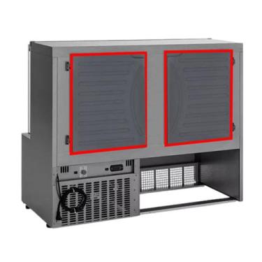 Imagem de 2 Gaxeta Expositor Balcão Refrigerado Para Gelopar Gevp-140 - PROLAR B