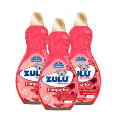 Imagem de Kit 3 Limpador Multiuso Perfumado Zulu Coala 500ml Barato, Cereja