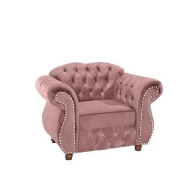 Imagem de Poltrona Chesterfield Merlo - Veludo Rosa / Decoração, recepção , barb