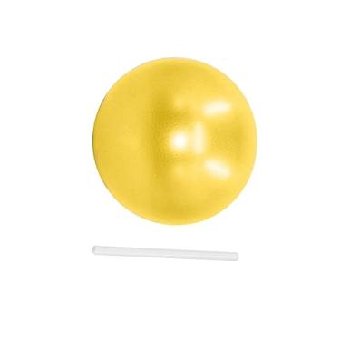 Imagem de Pegciuho Pequena Bola de Pilates, Bola de Núcleo, Reforçada, Espessada, 9 Polegadas, Bola de Exercício, Bola de Ioga para Ginástica, Estabilidade, Academia em, AMARELO